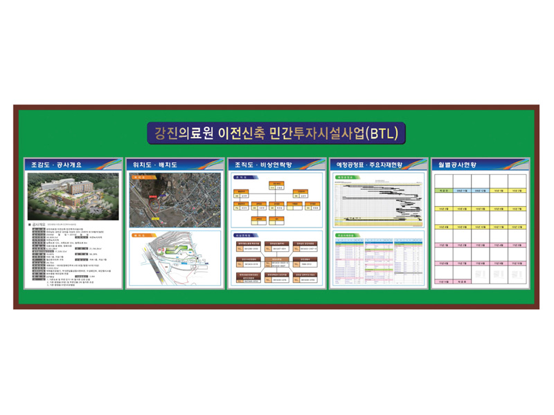 공사현황판