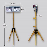 초경량  경광등 (4구 LED) D/C 접이식 지주